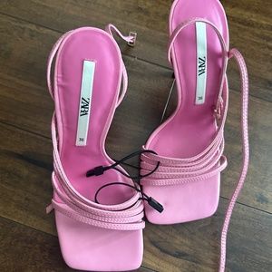 Pink Zara heels (New)